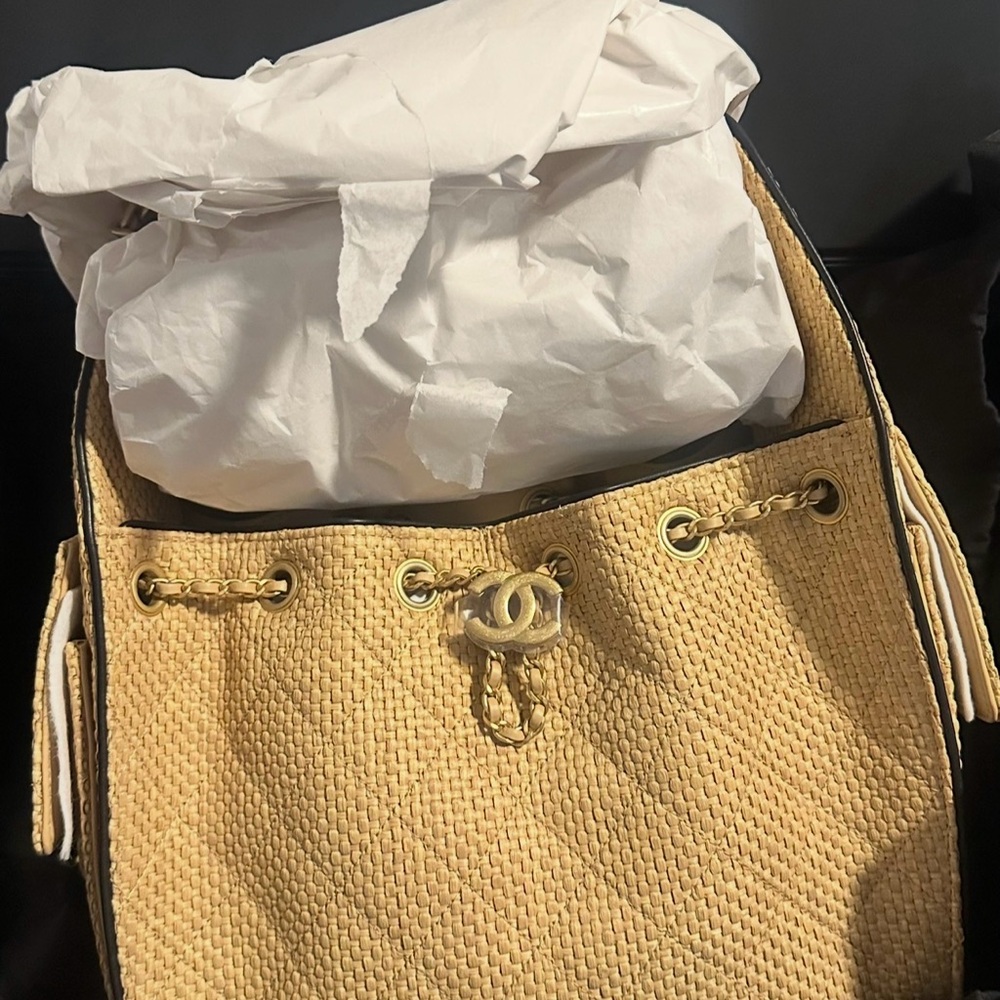 CHANEL 25 Raffia SMALL